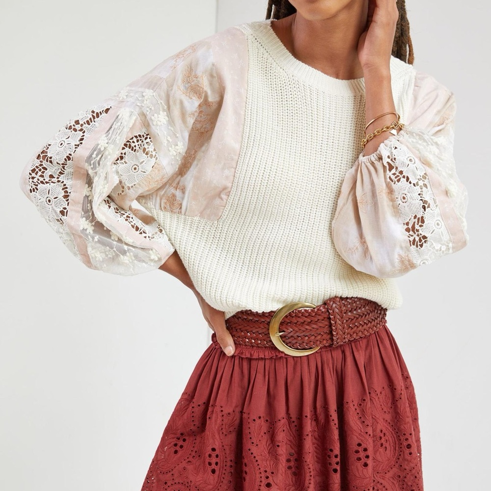 Anthropologie Peasant Sleeve Sweater